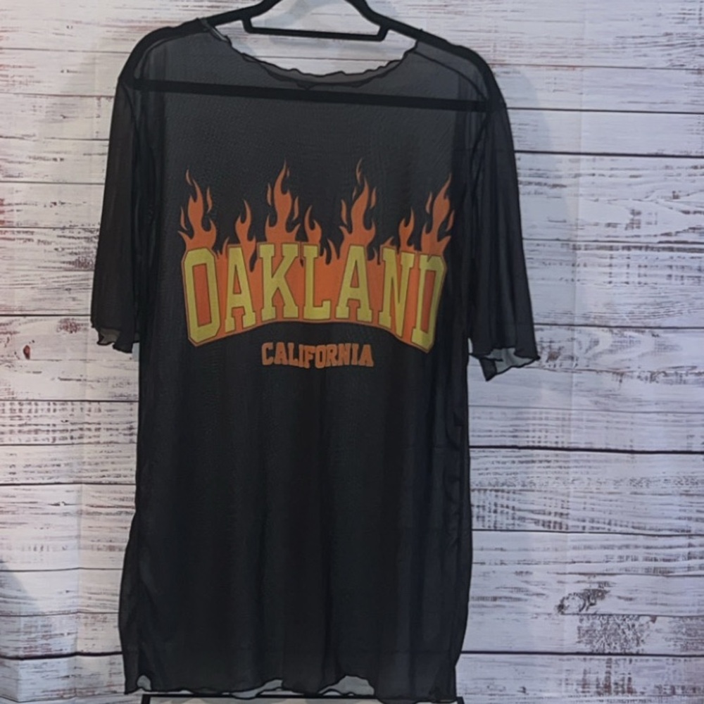 Oakland California Sheer Mesh Top
